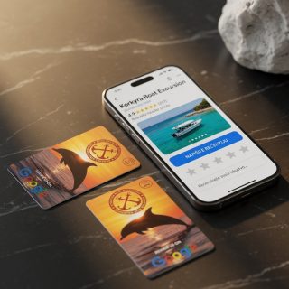 Korkyra Boat Excursion sada koristi naše NFC kartice za Google recenzije! ⛵
Personalizirane kartice omogućuju jednostavno prikupljanje recenzija nakon izleta te praćenje učinkovitosti posade.
Hvala na povjerenju!
Zainteresirani za isto rješenje? Javite se!
#Korkyra #BoatExcursion #NFCKartice #GoogleRecenzije