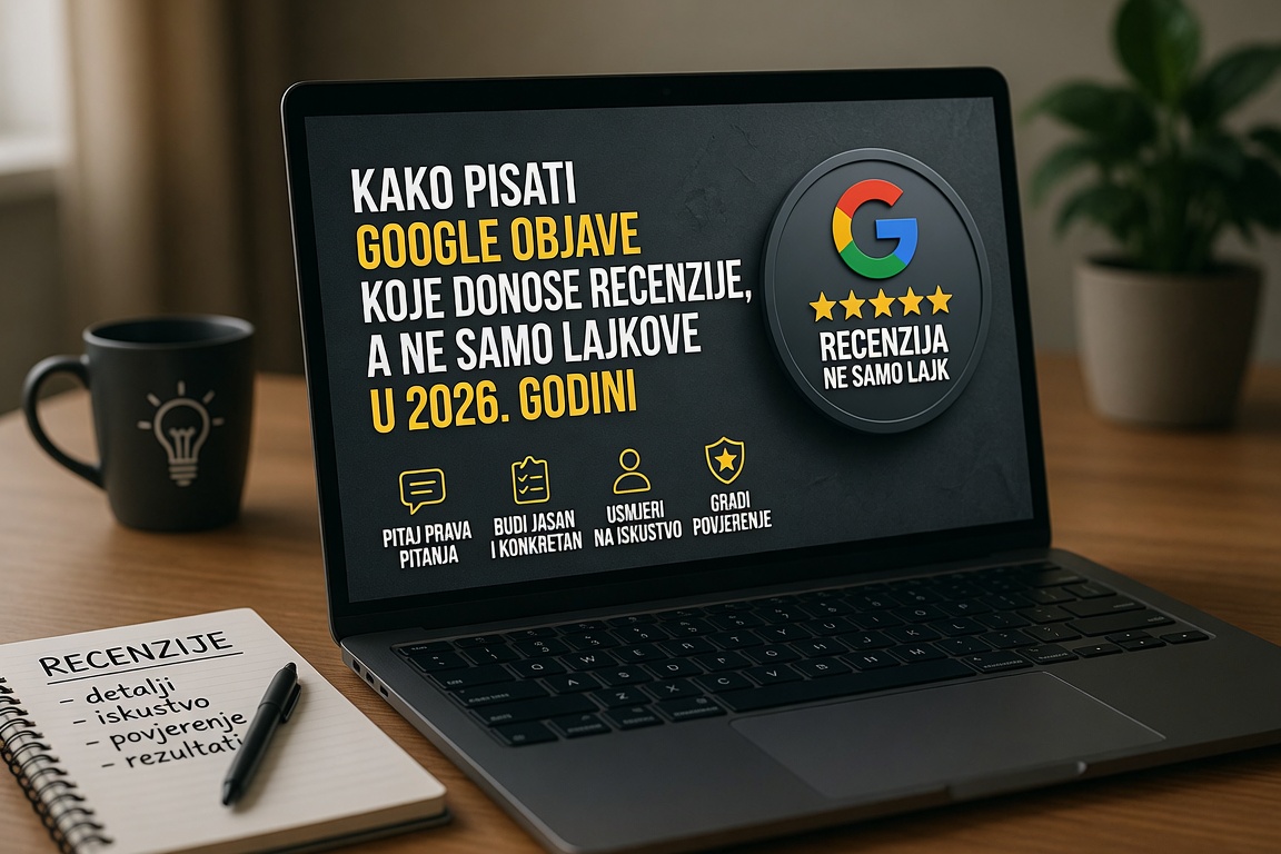 Kako pisati Google objave za recenzije